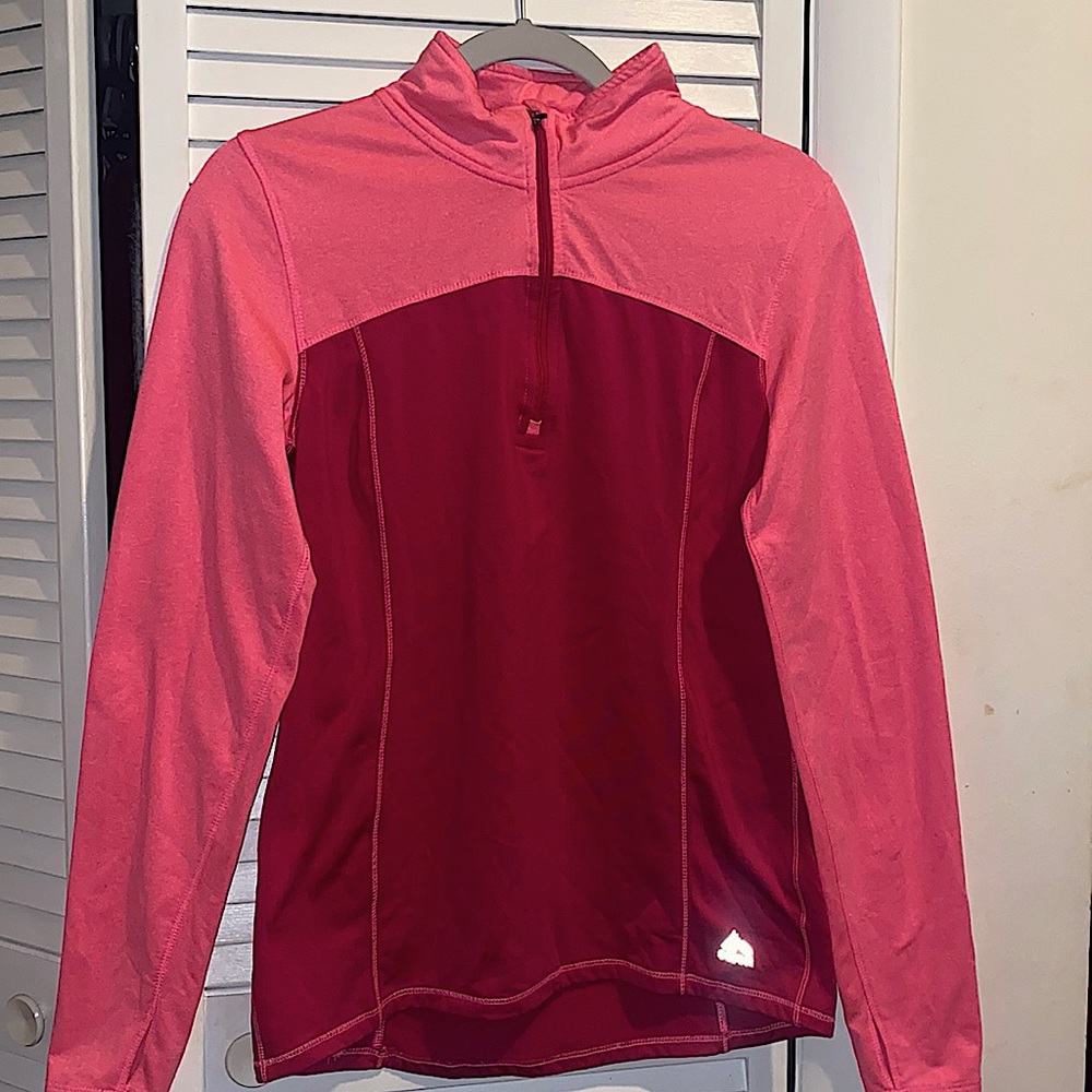 Pink zip up sweatshirt